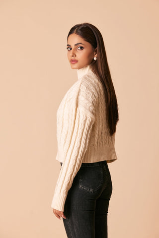 Turtle Neck Pullover Sweater