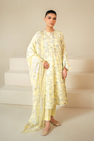 Daily Unstitched Lawn Collection - Cream Brulee