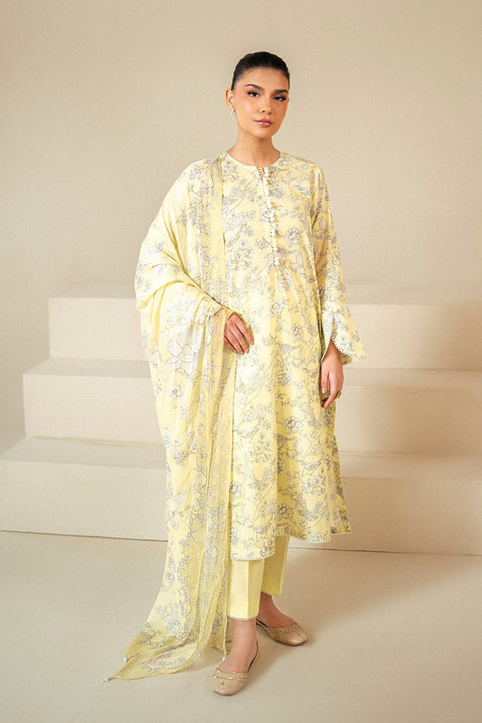 Picture of Cross Stitch - Daily Unstitched Lawn Collection - Cream Brulee - Available at Raja Sahib