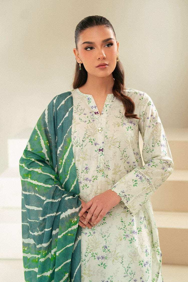 Picture of Cross Stitch - Daily Unstitched Lawn Collection - Laurel Mint - Available at Raja Sahib