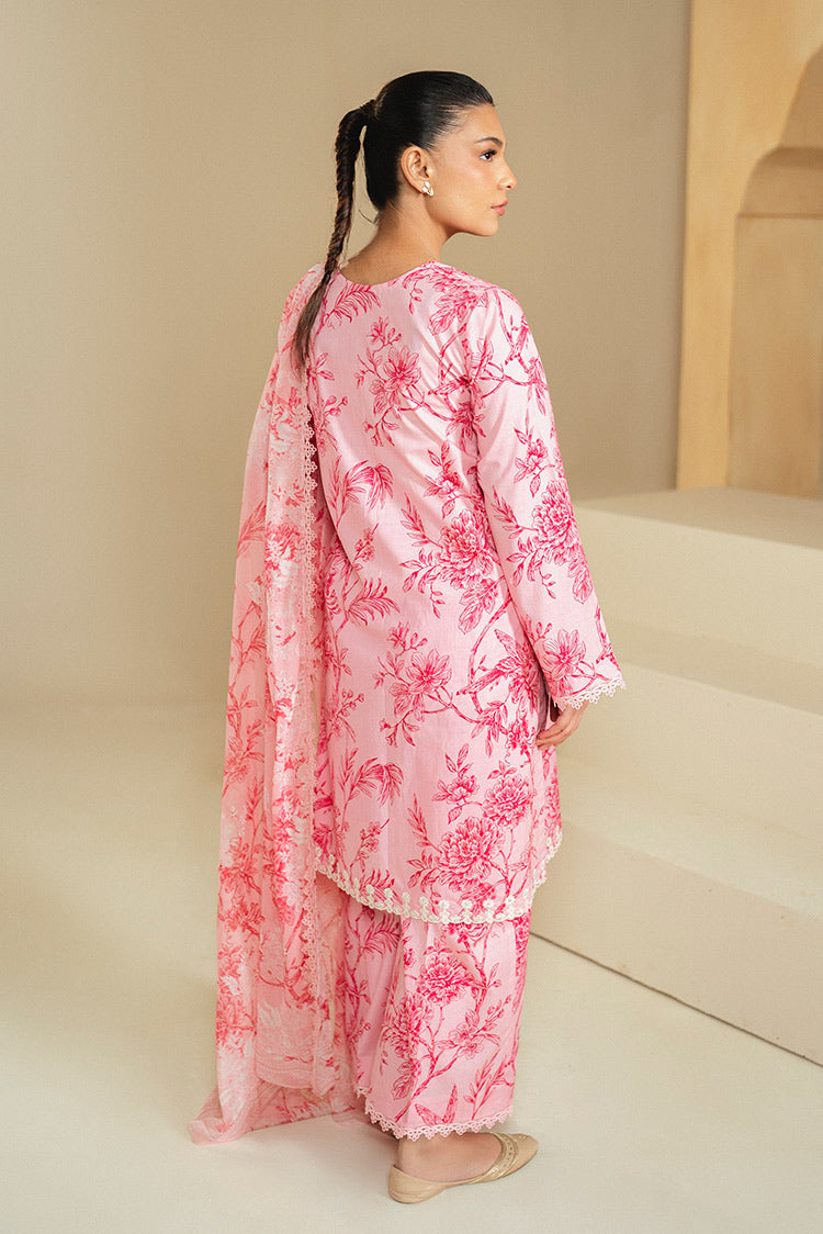 Picture of Cross Stitch - Daily Unstitched Lawn Collection - Shaded Pink - Available at Raja Sahib