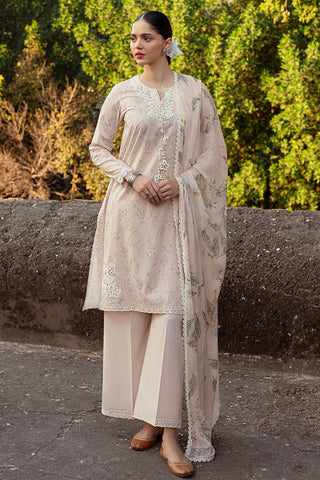 Unstitched Premium Lawn Collection - Silver Peony