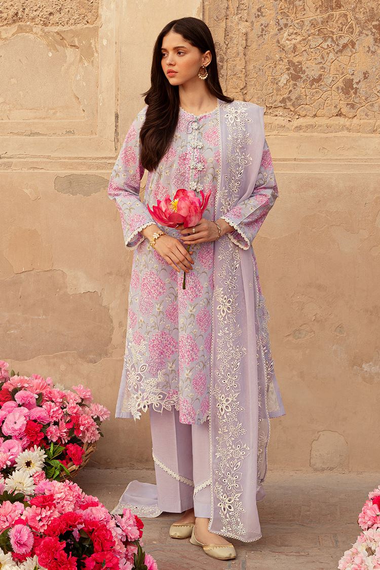 Picture of Cross Stitch - Unstitched Premium Lawn Collection - Lilac Dream - Available at Raja Sahib