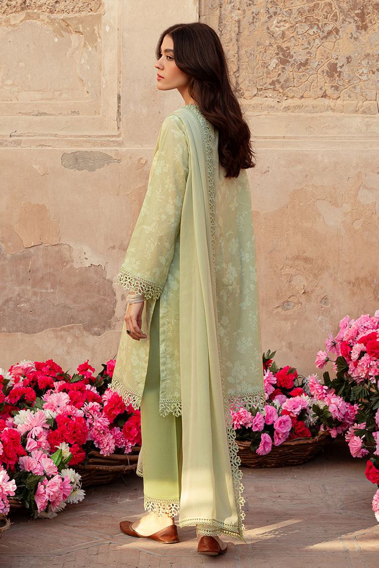 Picture of Cross Stitch - Unstitched Premium Lawn Collection - Misted Green - Available at Raja Sahib