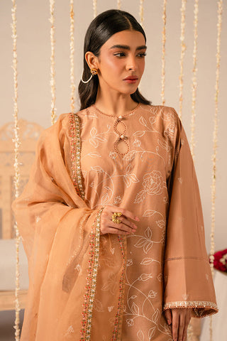 Mahiri Unstitched Embroidered Collection Vol 2 - Rustic Brown