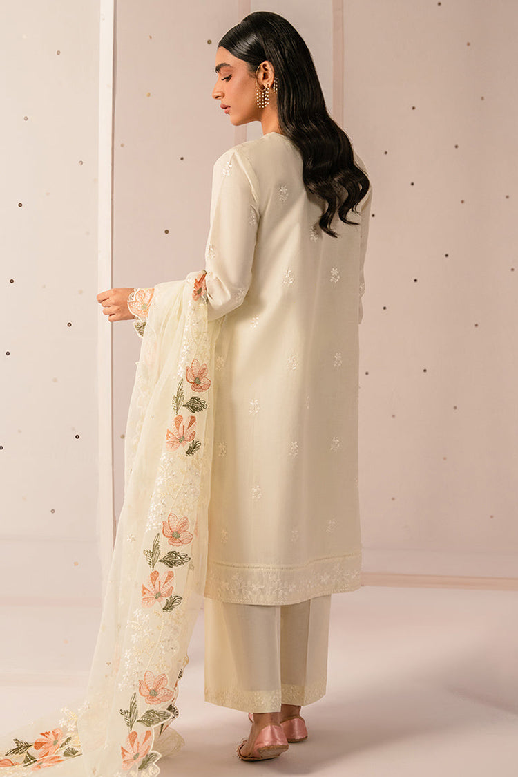 Picture of Cross Stitch - Mahiri Unstitched Embroidered Collection Vol 2 - Minty Mist - Available at Raja Sahib