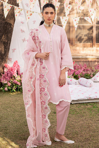 Unstitched Eid Lawn Collection - Cameo Pink
