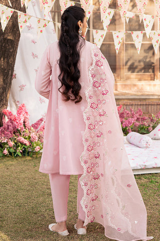 Unstitched Eid Lawn Collection - Cameo Pink