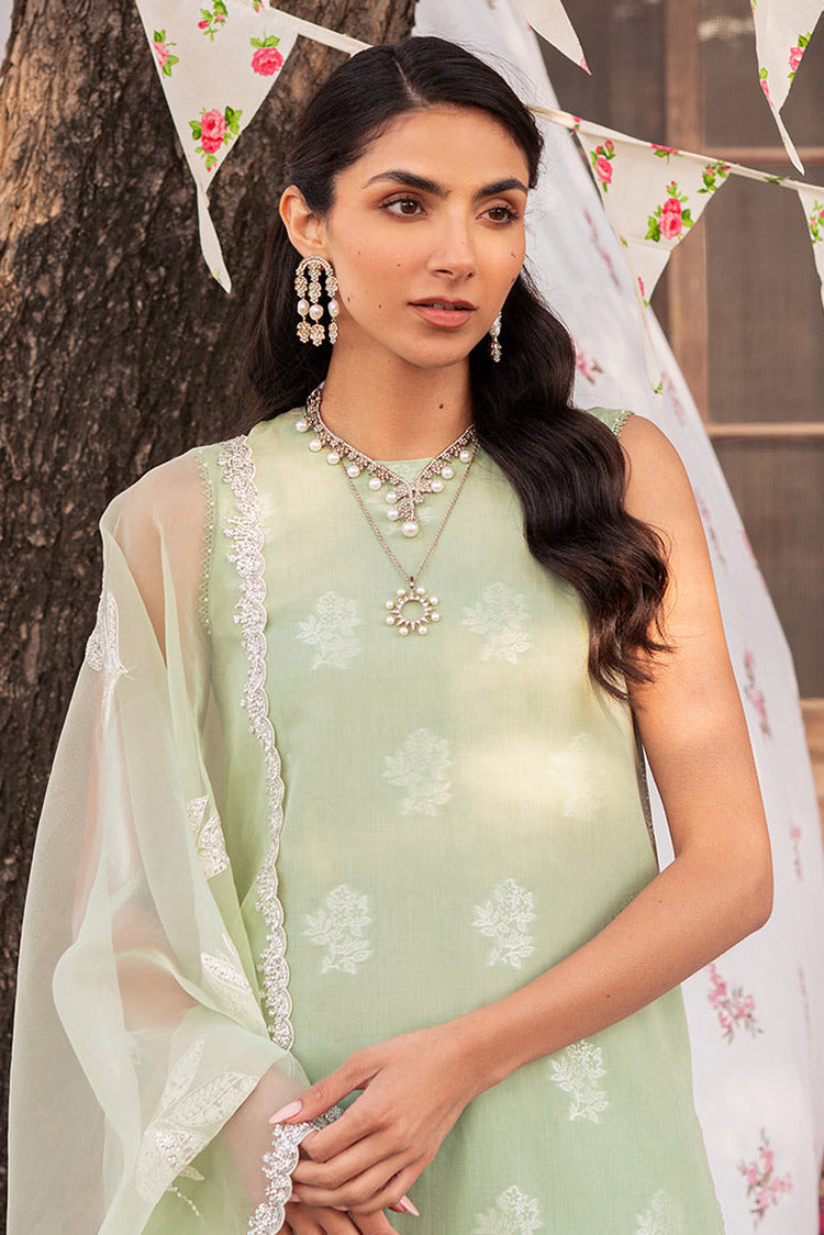 Picture of Cross Stitch - Unstitched Eid Lawn Collection - Celadon Spruce - Available at Raja Sahib