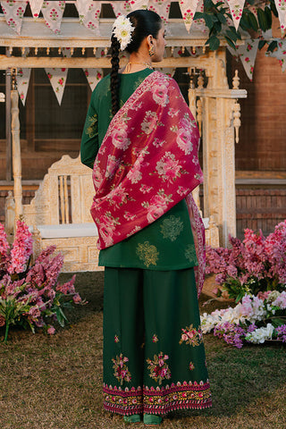 Unstitched Eid Lawn Collection - Opulent Green