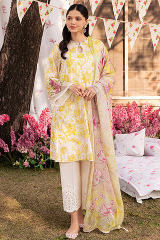 Unstitched Eid Lawn Collection - Ivory Garland