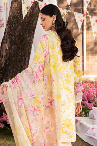 Unstitched Eid Lawn Collection - Ivory Garland
