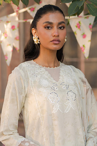 Unstitched Eid Lawn Collection - Whispering White