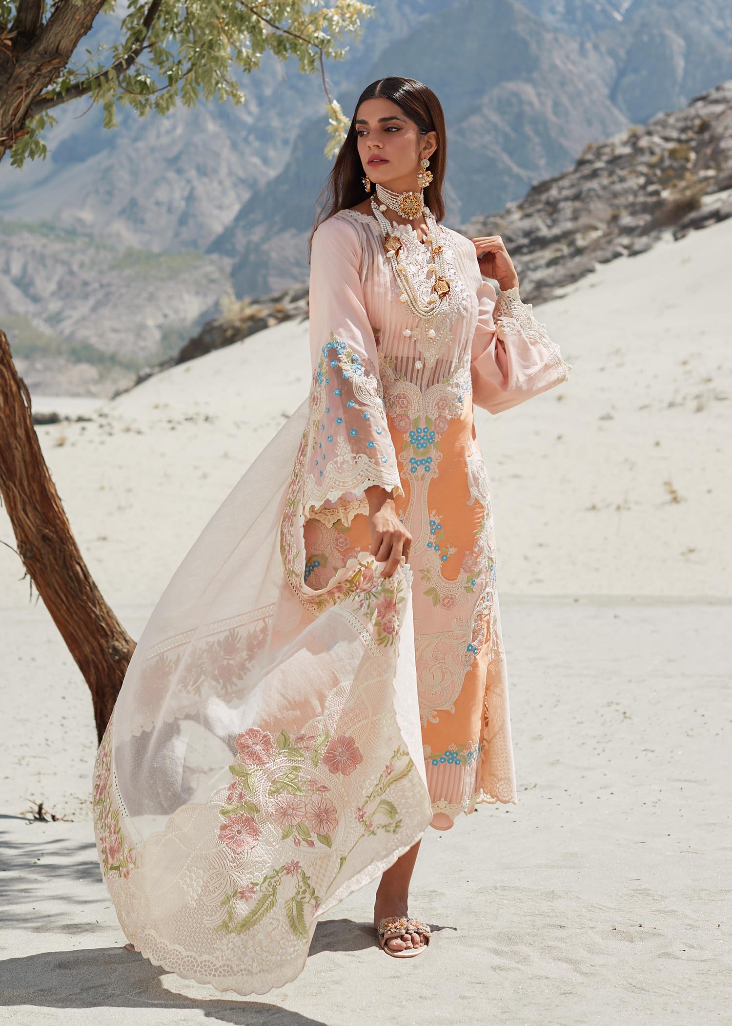 Picture of Crimson - 8B Marori Dreams Luxury Lawn Collection - Available at Raja Sahib