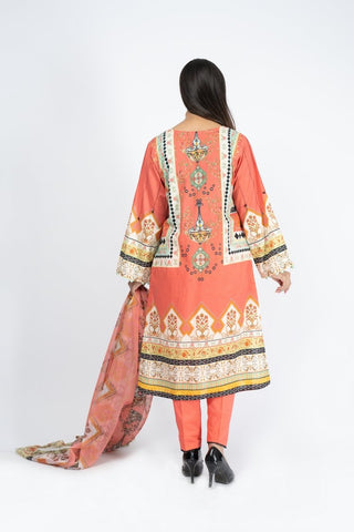 Printed & Embroidered Lawn Suit - ARN2221