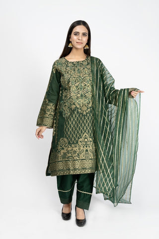 Embroidered Jacquard Formal Wear Suit - ARN2233