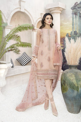 Fancy Embroidered Formal Wear 3 Piece Suit - VJQ-278