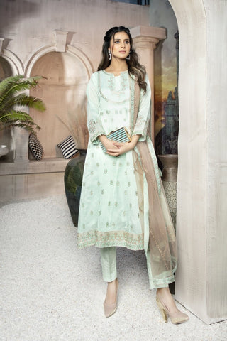 Fancy Embroidered Formal Wear 3 Piece Suit - VJQ279