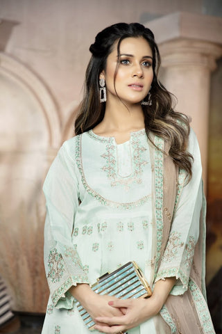 Fancy Embroidered Formal Wear 3 Piece Suit - VJQ279