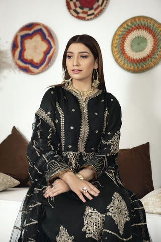 Picture of Ellena - 3-PC Stitched Paper Cotton Suit - Available at Raja Sahib