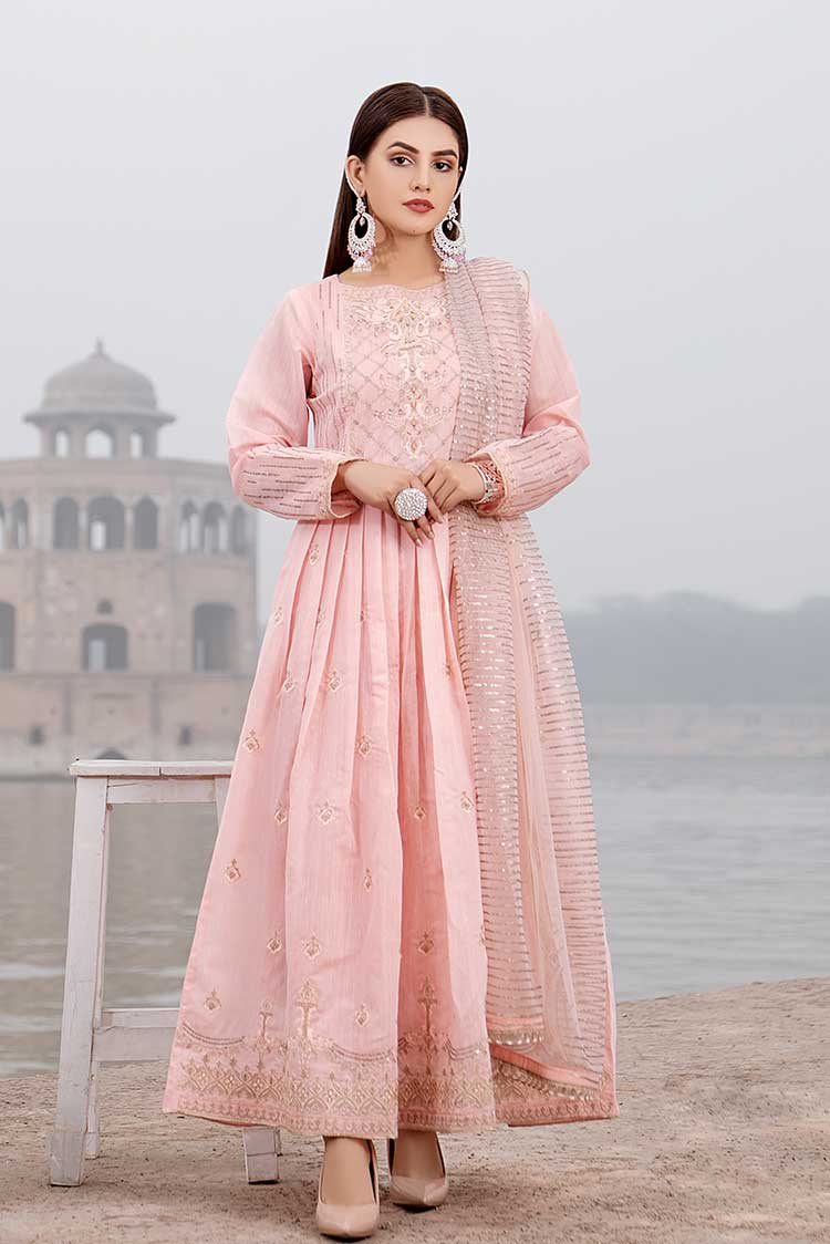 Picture of Ellena - 3-PC Stitched Paper Cotton Suit - Available at Raja Sahib