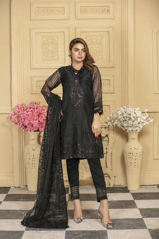 Fancy Embroidered Formal Wear 3 Piece Suit - VJQ309
