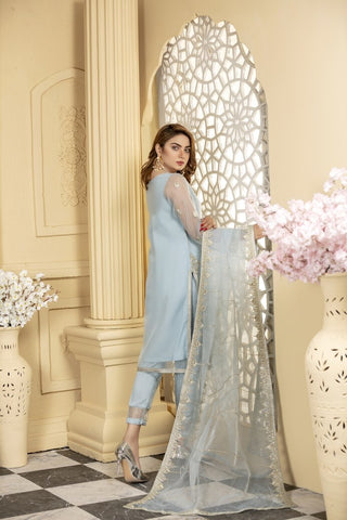 Picture of Ellena - 3-PC Stitched Organza Suit - Available at Raja Sahib