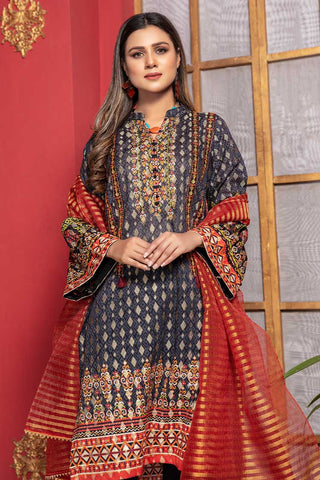 Embroidered Jacquard 3-PC Suit