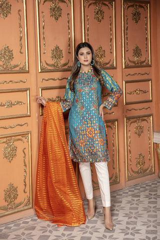 Embroidered Jacquard 3-PC Suit