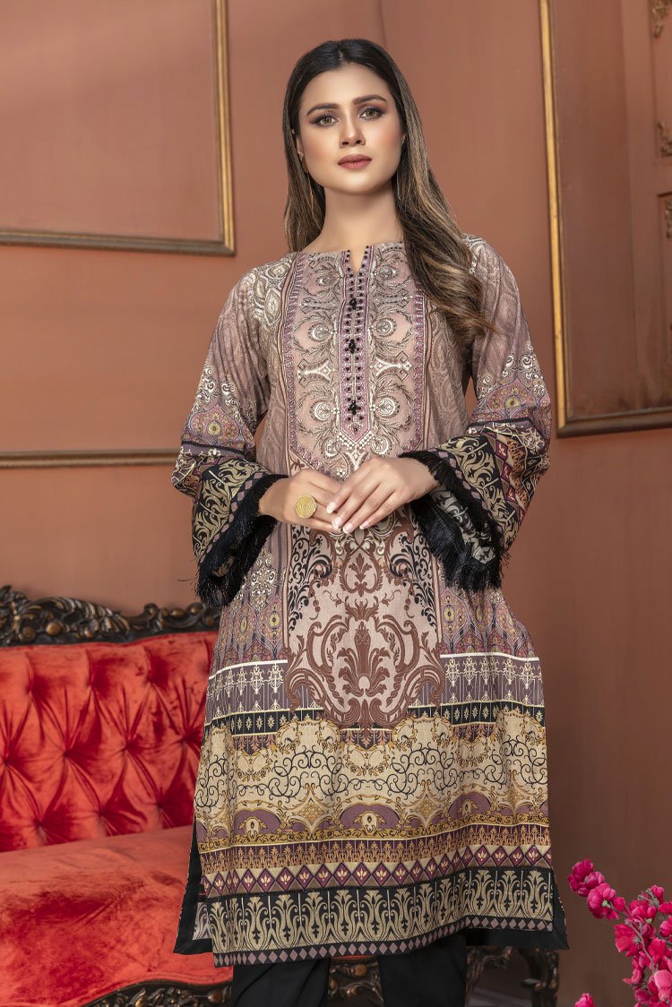 Picture of Ellena - 1-PC Stitched Lawn Kurti - Available at Raja Sahib