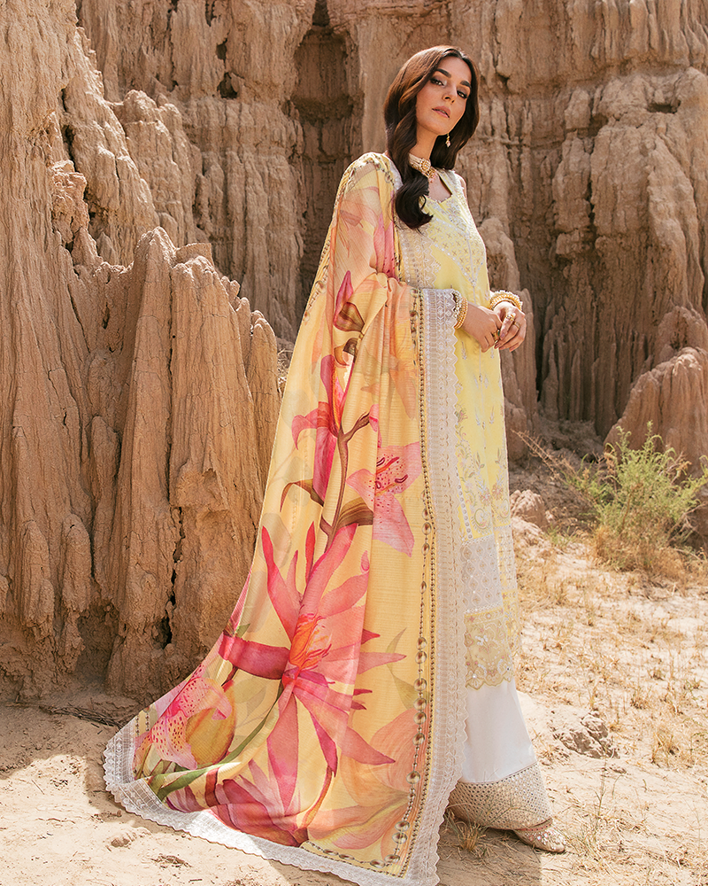 Picture of Maria Osama Khan Haya-02 Pariwash Premium Lawn Collection 2022 - Available at Raja Sahib