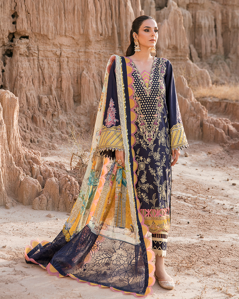 Picture of Maria Osama Khan Naghma-011 Pariwash Premium Lawn Collection 2022 - Available at Raja Sahib