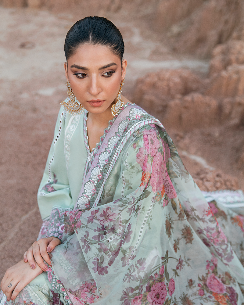 Picture of Maria Osama Khan Geet-04 Pariwash Premium Lawn Collection 2022 - Available at Raja Sahib