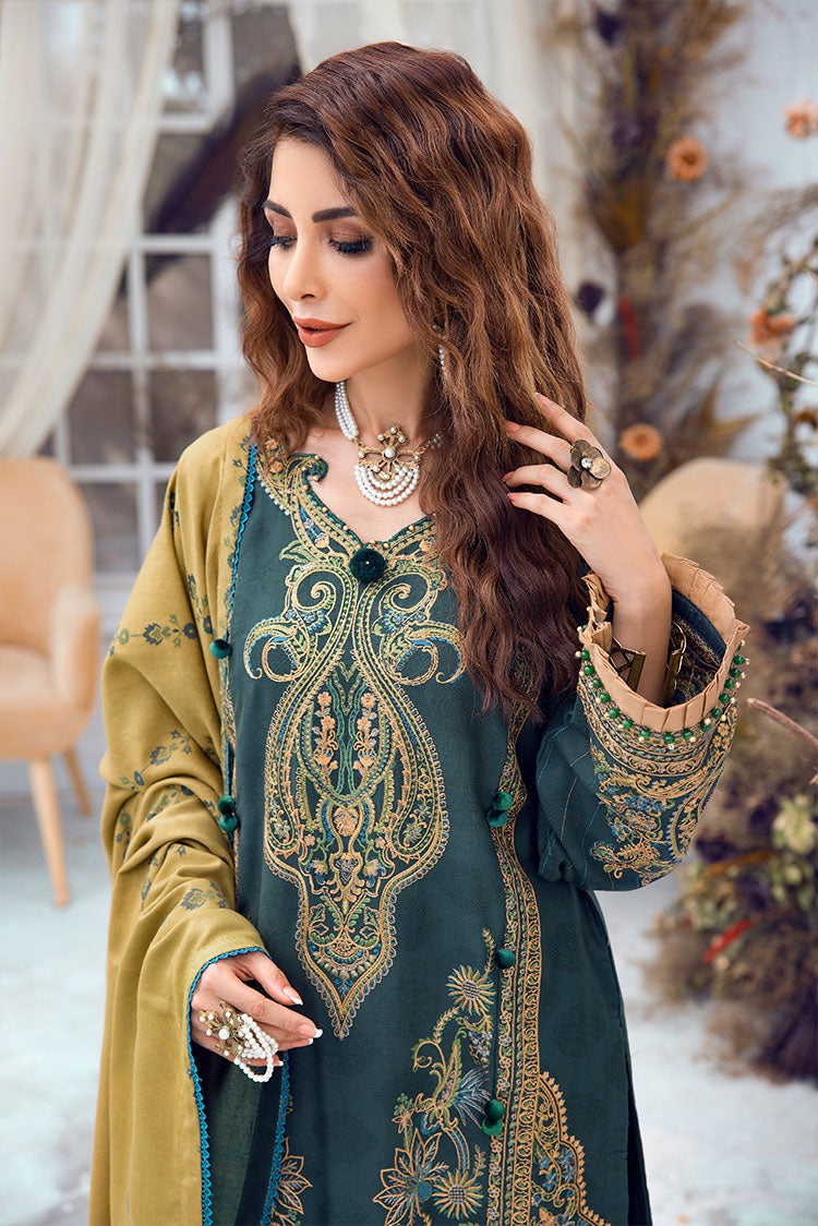 Picture of Ellena - 3-PC Musavir Embroidered Khaddar Collection - Available at Raja Sahib