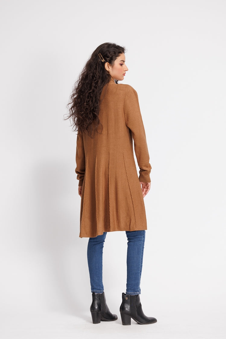 Picture of Ellena - V-Neck Cardigan Sweater - Available at Raja Sahib