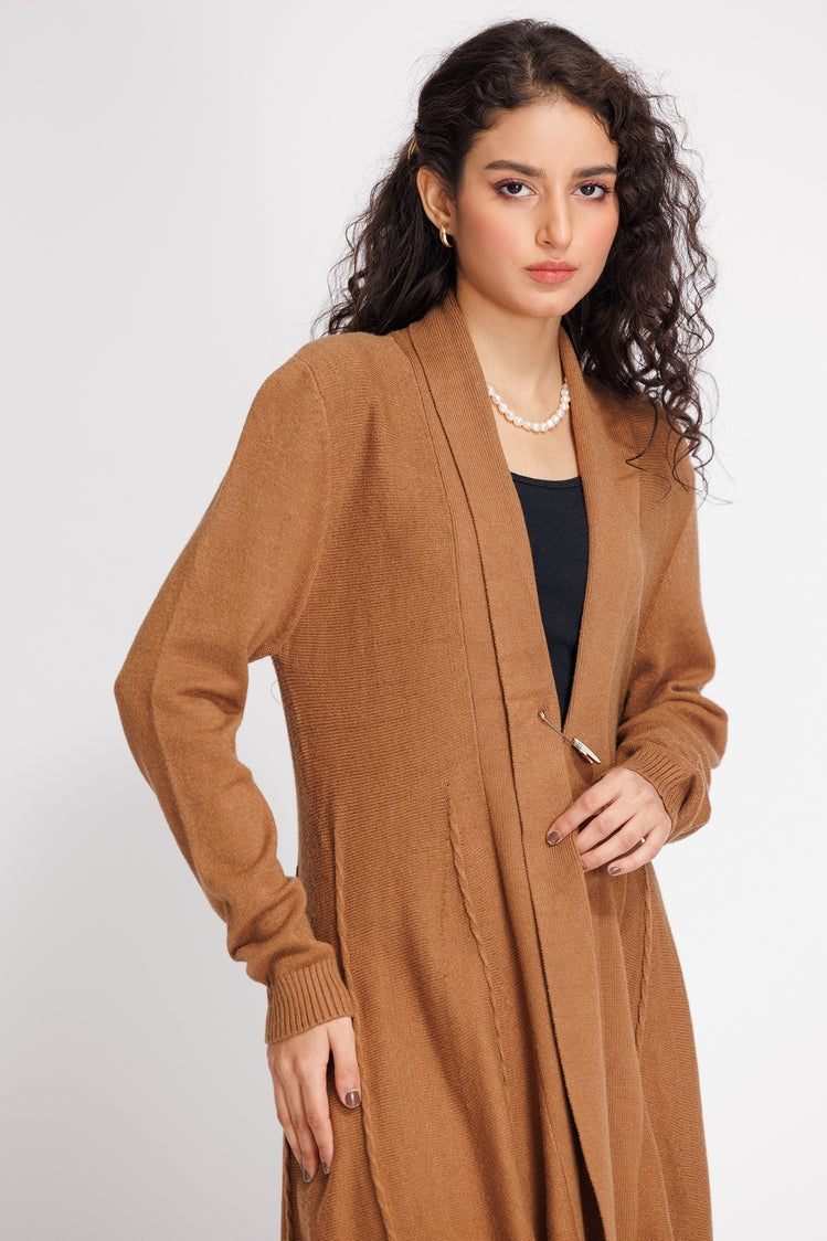 Picture of Ellena - V-Neck Cardigan Sweater - Available at Raja Sahib