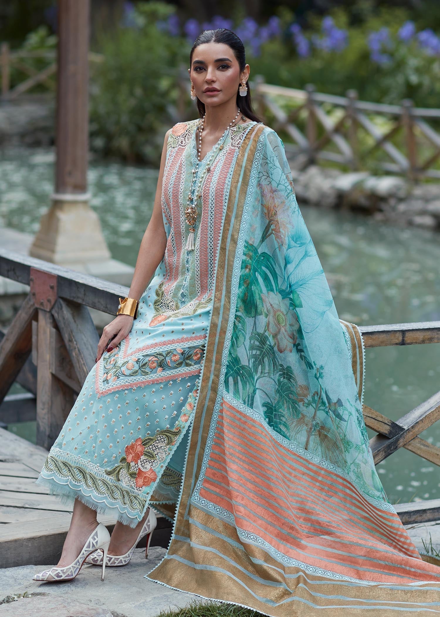 Picture of Crimson - 5B Shigar Luxury Lawn Collection - Available at Raja Sahib