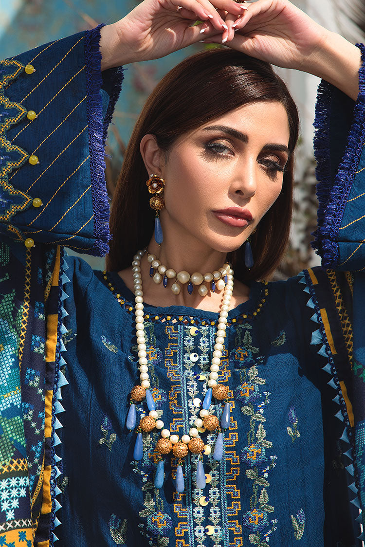 Picture of Ellena - 3-PC Musavir Embroidered Khaddar Collection - Available at Raja Sahib