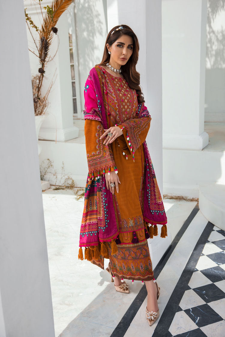 Picture of Ellena - 3-PC Musavir Embroidered Khaddar Collection - Available at Raja Sahib