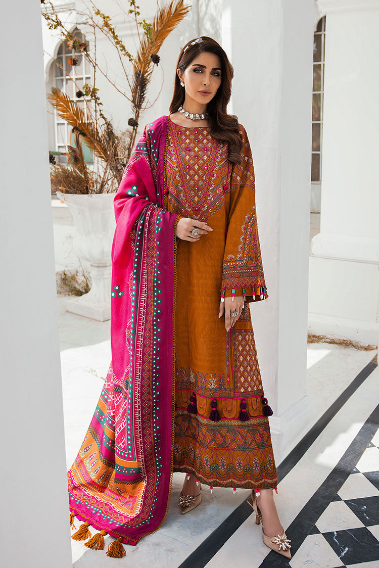 Picture of Ellena - 3-PC Musavir Embroidered Khaddar Collection - Available at Raja Sahib