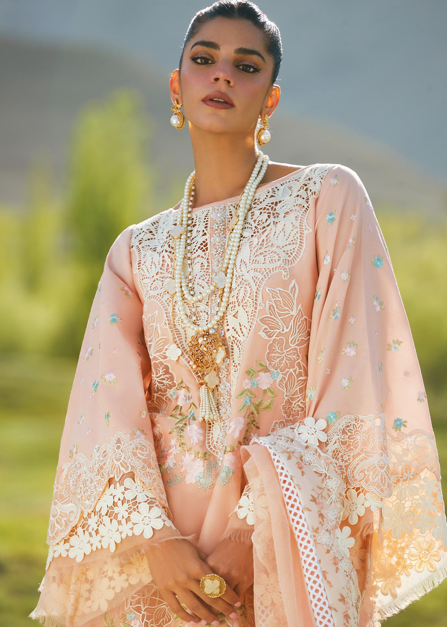 Picture of Crimson - 1B Summer In The Meadows Luxury Lawn Collection - Available at Raja Sahib