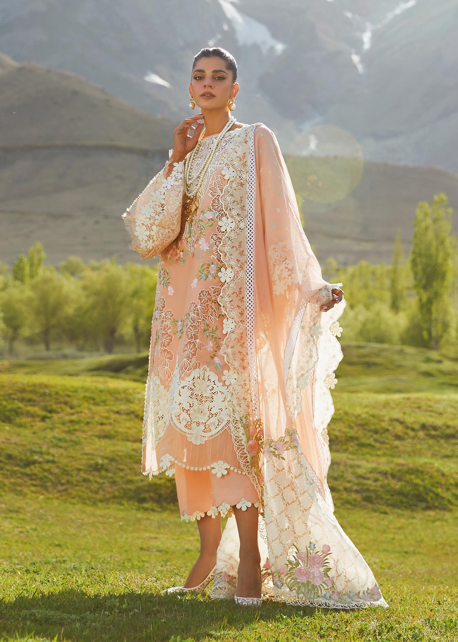 Picture of Crimson - 1B Summer In The Meadows Luxury Lawn Collection - Available at Raja Sahib