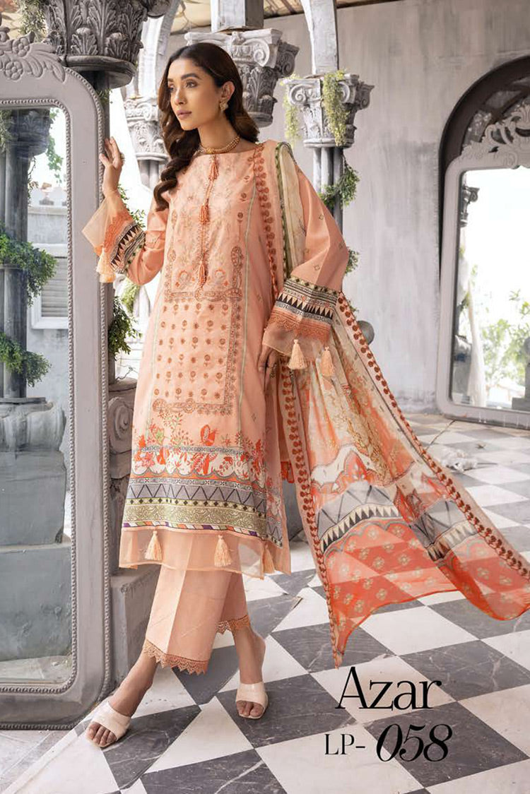 Picture of Lala - LP 058 Celebre Embroidered Lawn Collection - Available at Raja Sahib