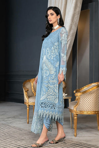 D 015 Celestial Charm Luxury Formal Embroidered Chiffon Collection