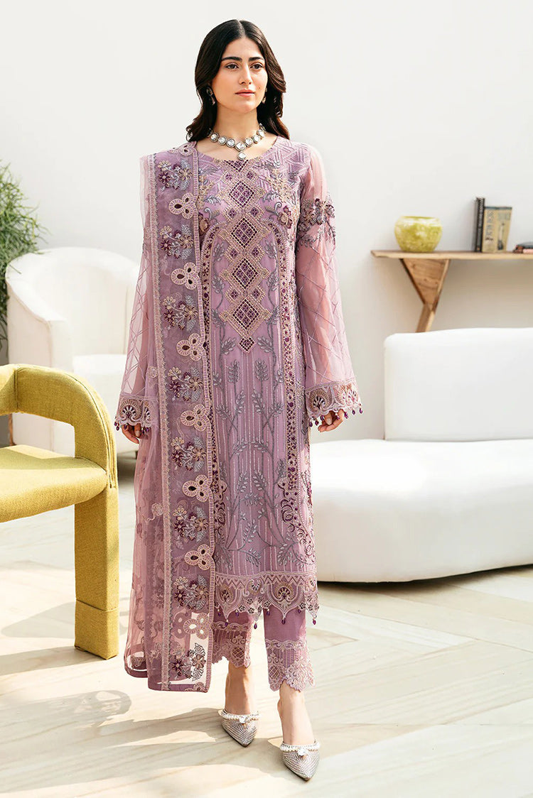 Picture of Ramsha - A 801 Chevron Embroidered Chiffon Collection Vol 8 - Available at Raja Sahib