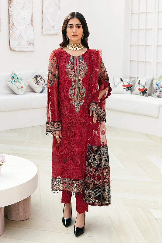 Picture of Ramsha - A 803 Chevron Embroidered Chiffon Collection Vol 8 - Available at Raja Sahib