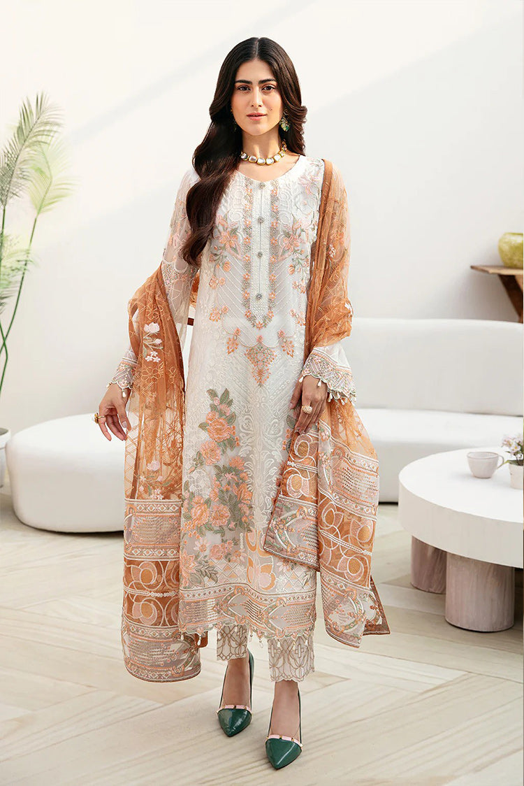 Picture of Ramsha - A 808 Chevron Embroidered Chiffon Collection Vol 8 - Available at Raja Sahib