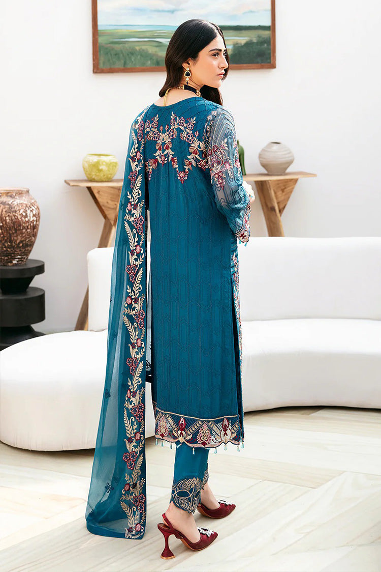 Picture of Ramsha - A 811 Chevron Embroidered Chiffon Collection Vol 8 - Available at Raja Sahib