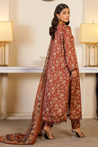 Picture of Zarif - ZSP 06 BRONZE Printed Silk Collection - Available at Raja Sahib