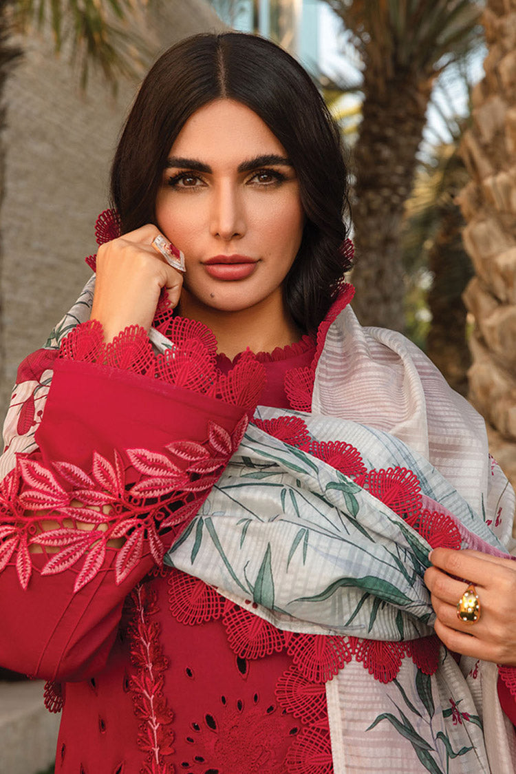 Picture of Rang Rasiya - 12 Scarlet Carnation Embroidered Lawn Collection - Available at Raja Sahib